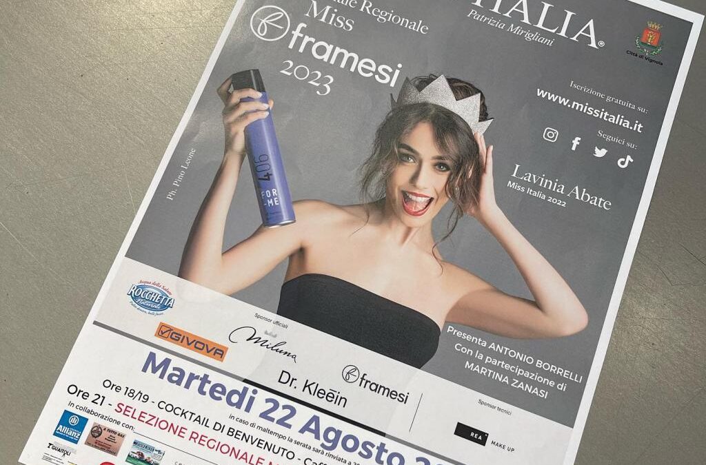 22 AGOSTO JEY COLE MAN sfilerà nella meravigliosa Piazza dei Contrari in occasione di MISS ITALIA che ha deciso anche quest’anno di fare tappa qui a Vignola 🎉🎉