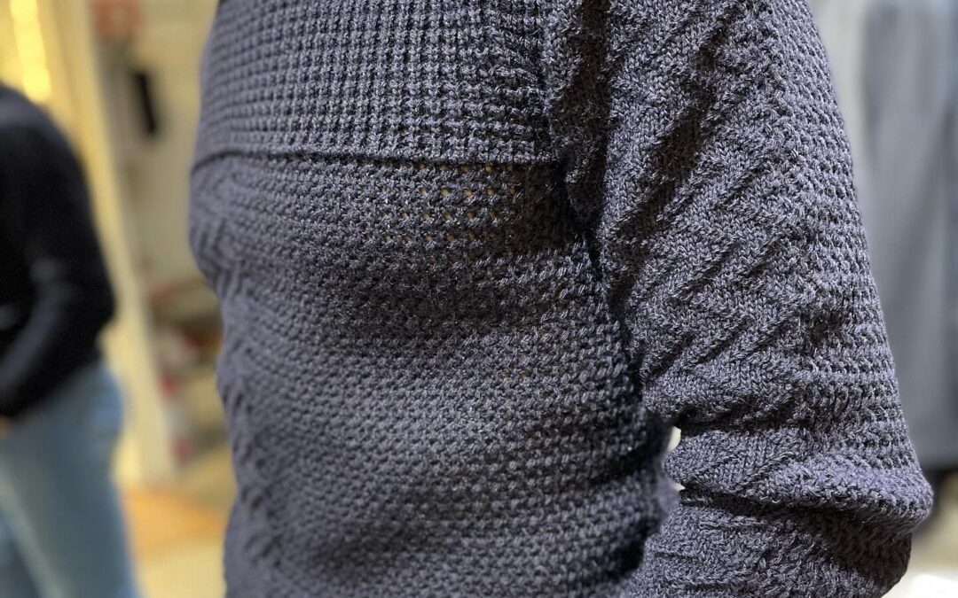 Maglia g Collo blu lavorata ultime taglie METÀ PREZZO Ind