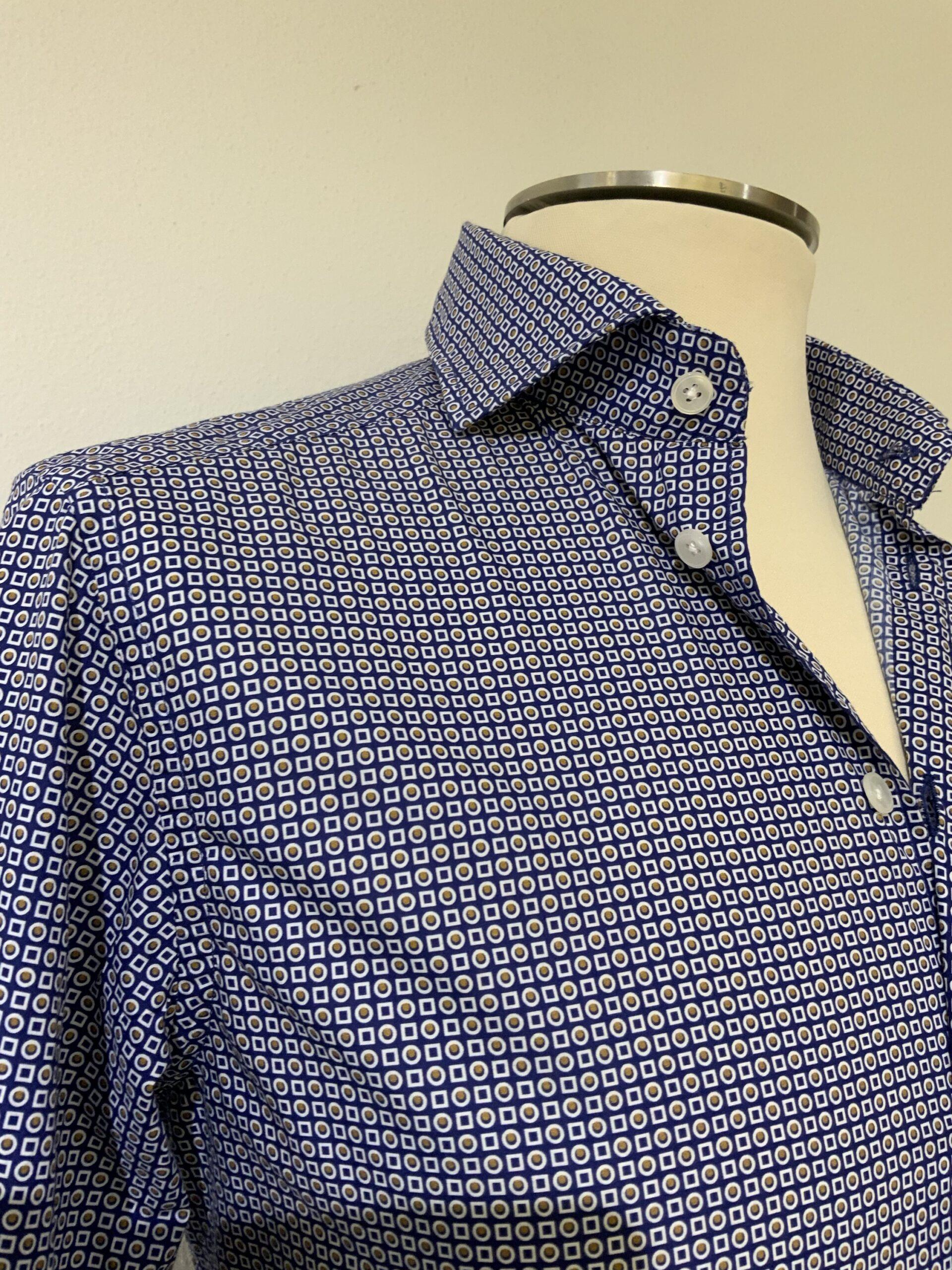 Camicia uomo micro fantasia 1