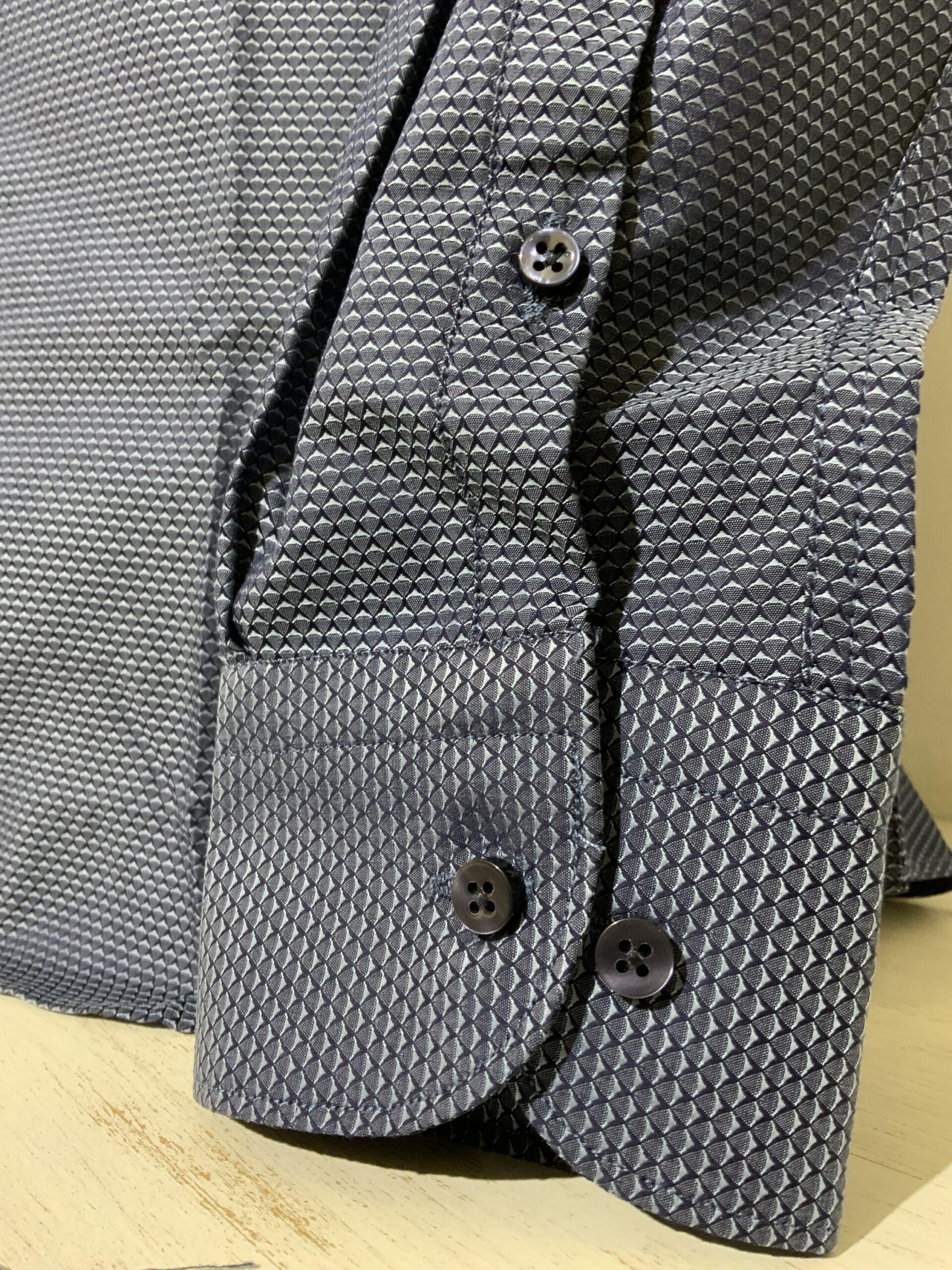 Camicia uomo microfantasia in cotone 2