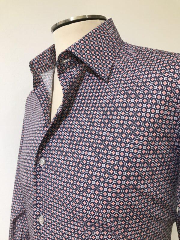 Camicia uomo microfantasia slim Fit - immagine 6