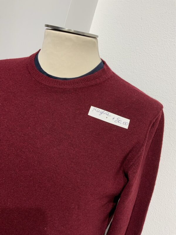 Maglia uomo misto lana con rotture - immagine 2