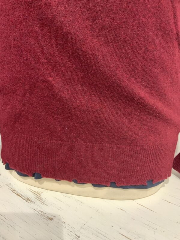 Maglia uomo misto lana con rotture - immagine 3