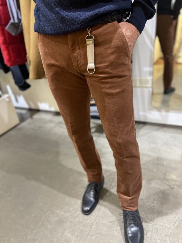 Pantalone uomo casual velluto 3D Exigo - immagine 2