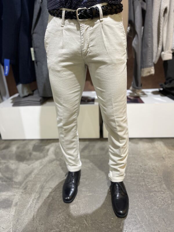 Pantalone uomo casual fustagno stretch Piero Giachi - immagine 2