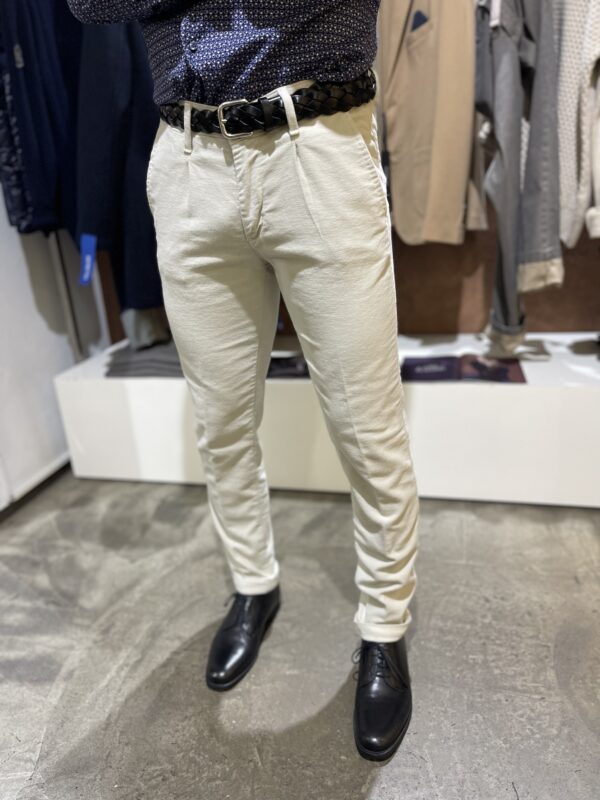 Pantalone uomo casual fustagno stretch Piero Giachi
