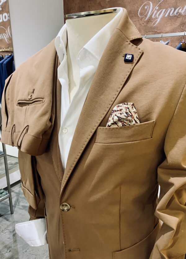 Giacca uomo elegante in tessuto punto milano Exibit - immagine 2