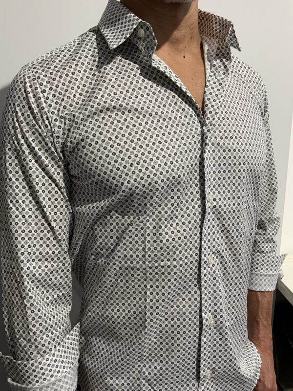 Camicia uomo cotone fantasy slim fit Di Biasi