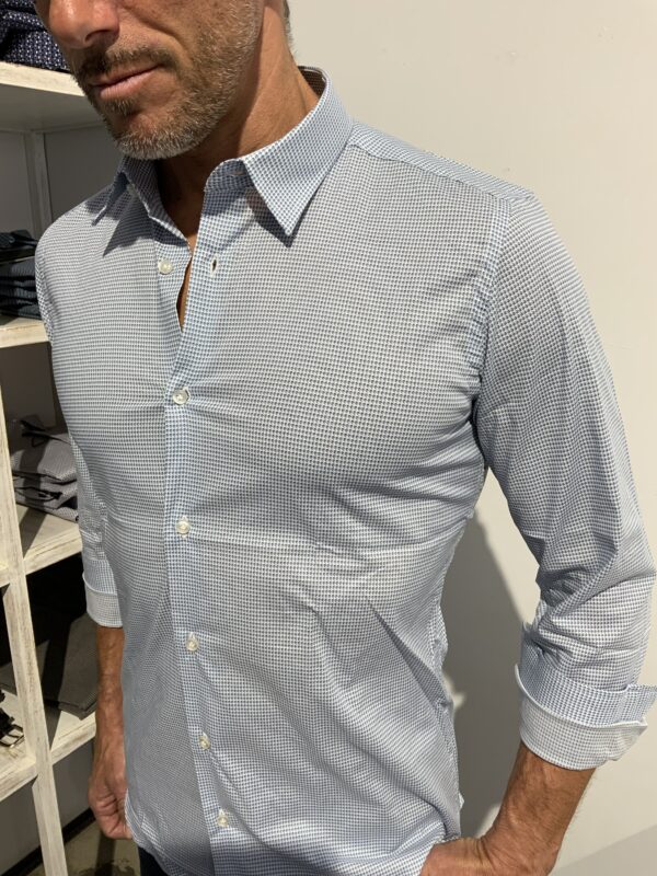Camicia uomo cotone  fantasy slim fit Di Biasi - immagine 2