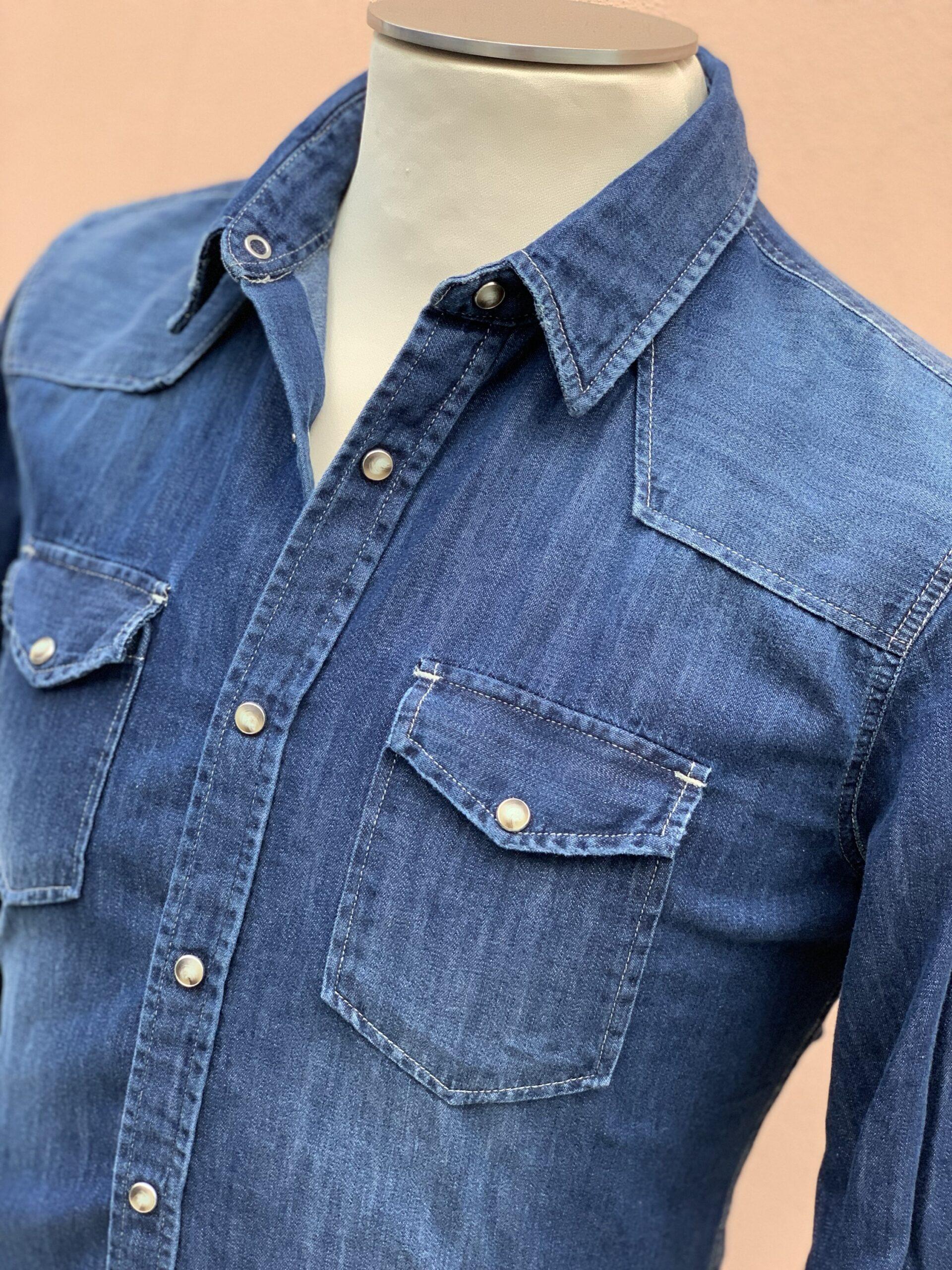 Camicia uomo denim 2