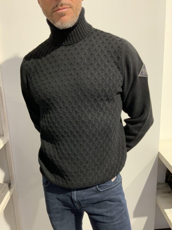 Maglia uomo dolcevita lavorata sul davanti Roy Roger’s - immagine 5