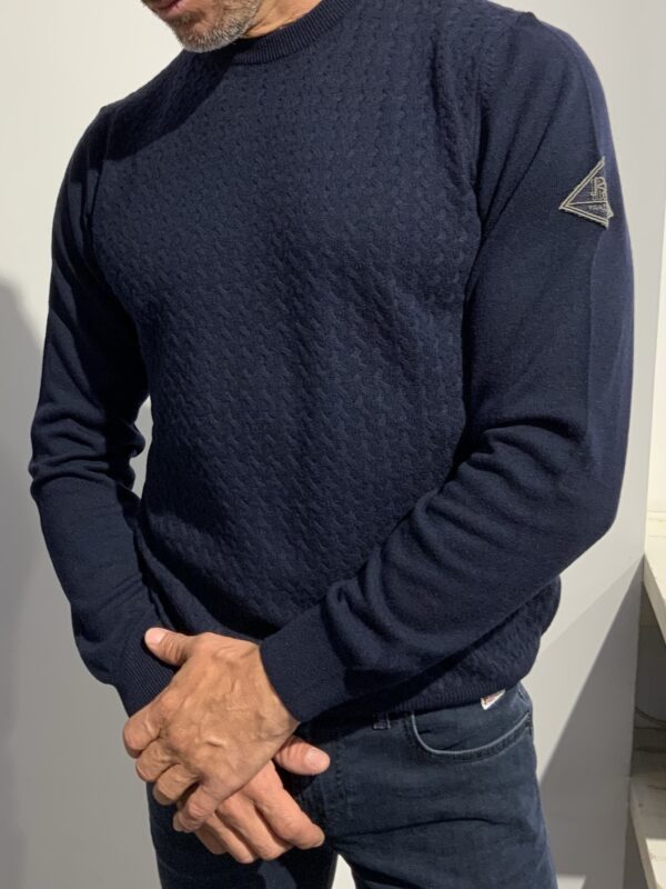 Maglia uomo girocollo lavorato sul davanti Roy Roger’s - immagine 2
