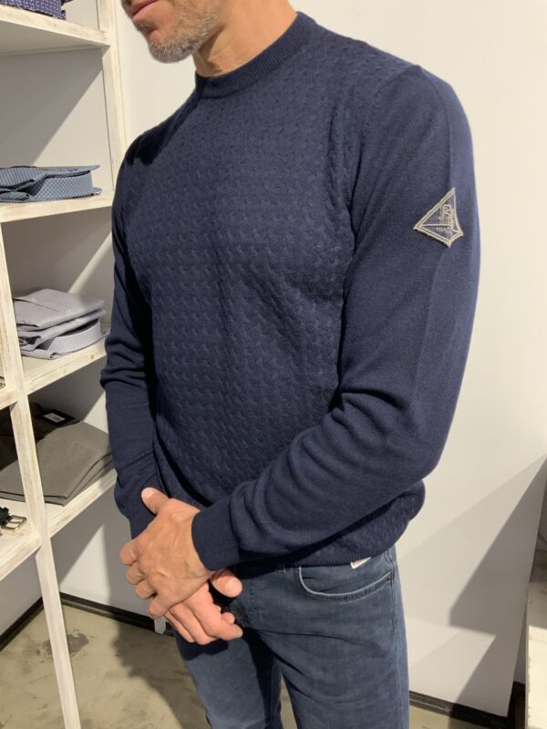 Maglia uomo girocollo lavorato sul davanti Roy Roger’s - immagine 3