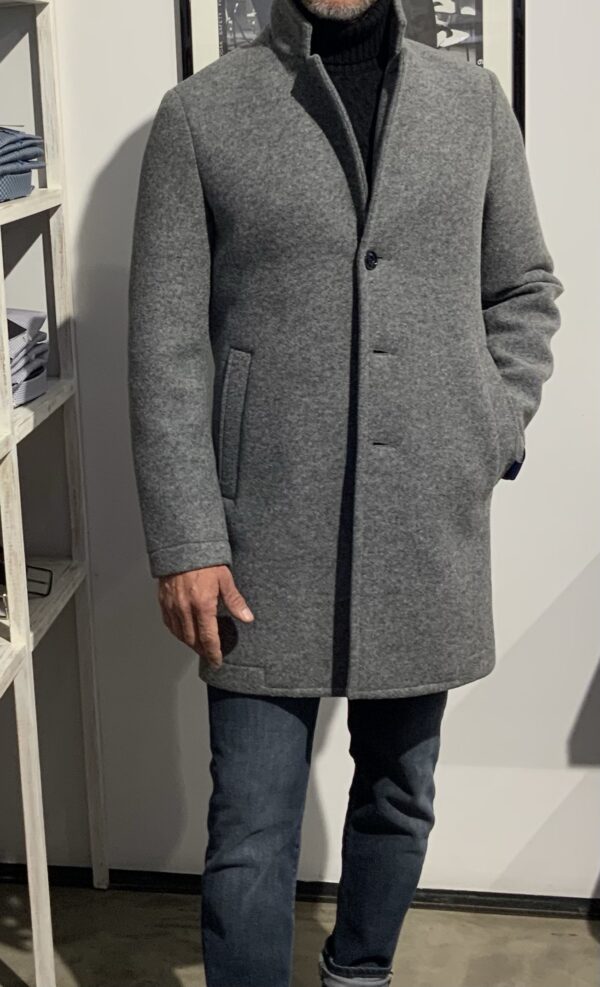 Coat cappotto uomo monopetto neoprene Distretto