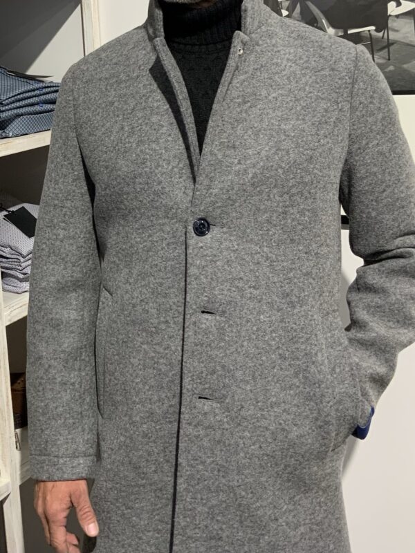 Coat cappotto uomo monopetto neoprene Distretto - immagine 2
