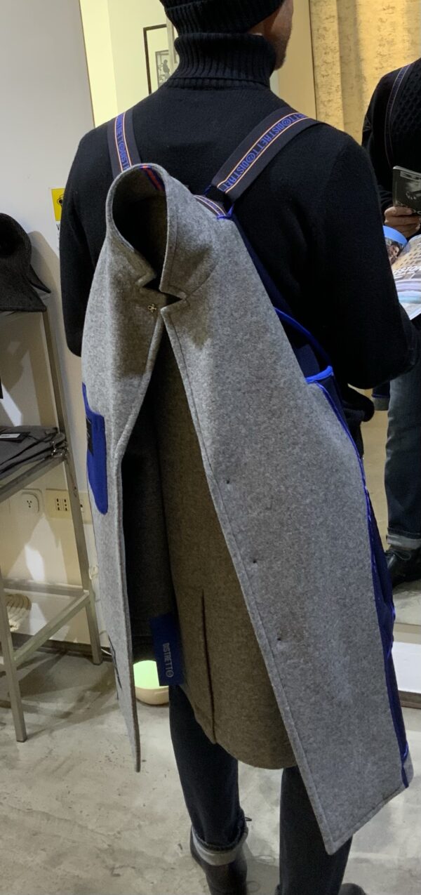 Coat cappotto uomo monopetto neoprene Distretto - immagine 3