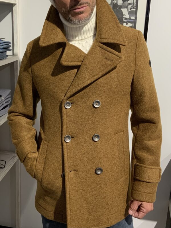 Peacoat uomo doppiopetto tipo lana cotta Distretto