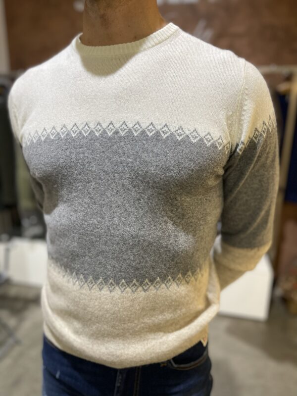 Maglia uomo girocollo fantasia Piero Giachi - immagine 3