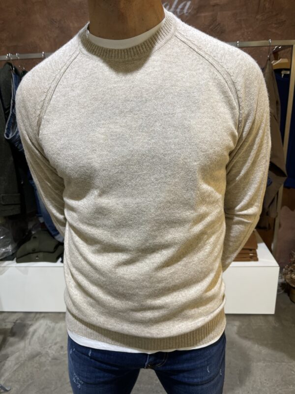 Maglia uomo girocollo con toppe sui gomiti Piero Giachi