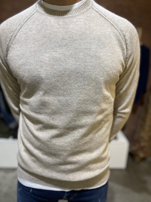 Maglia uomo girocollo con toppe sui gomiti Piero Giachi - immagine 2