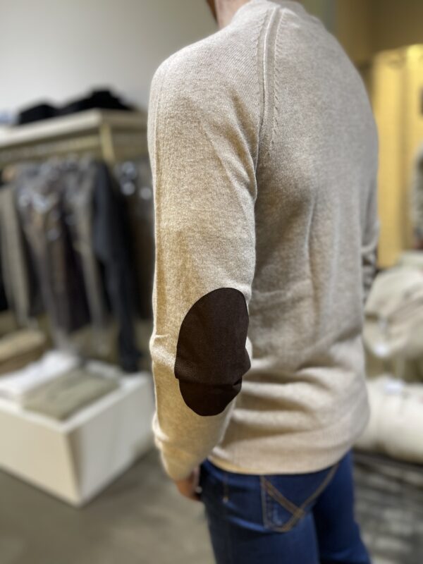 Maglia uomo girocollo con toppe sui gomiti Piero Giachi - immagine 5