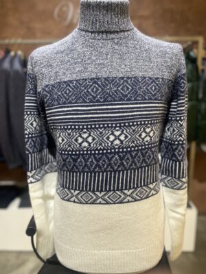 Maglia uomo dolcevita tipo norvegese Piero Giachi