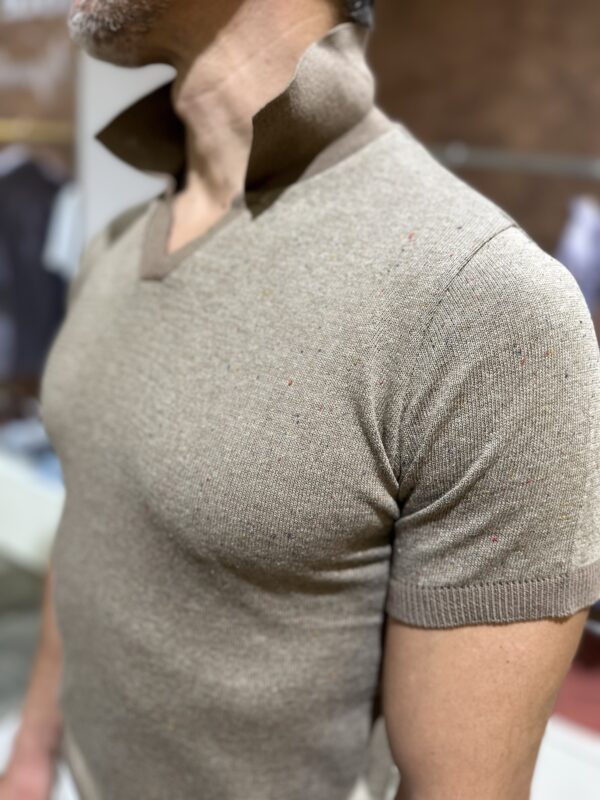 Polo uomo in maglia con contrasti Piero Giachi - immagine 3