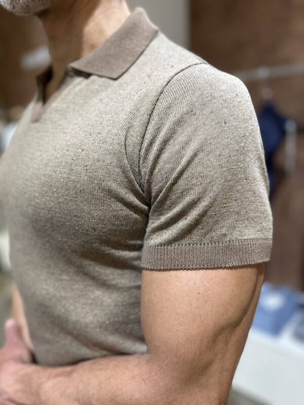 Polo uomo in maglia con contrasti Piero Giachi - immagine 4
