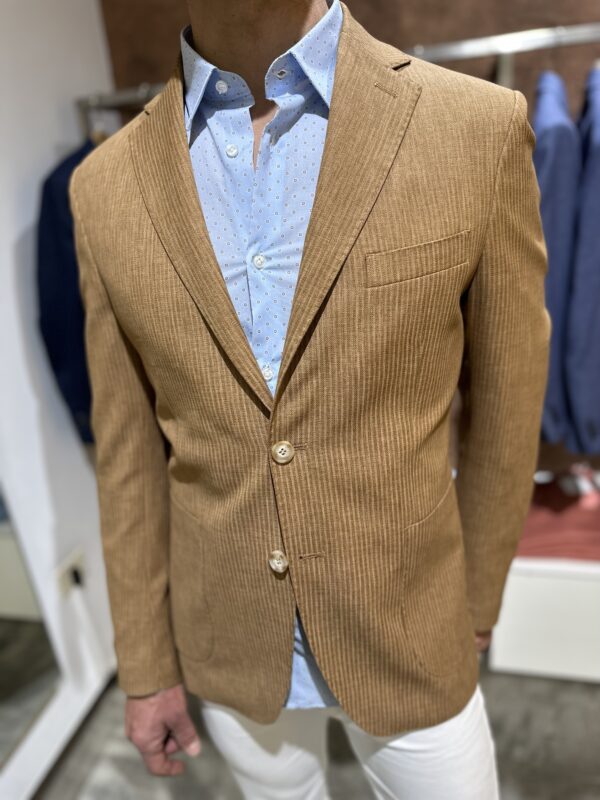 Giacca uomo casual Piero Giachi color biscotto - immagine 2