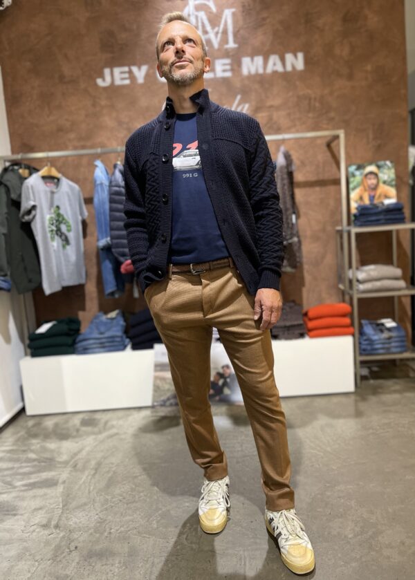 Cardigan uomo blu Distretto - immagine 5