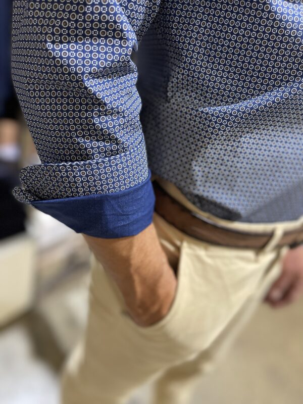 Camicia uomo fantasia Luca Argentieri - immagine 3