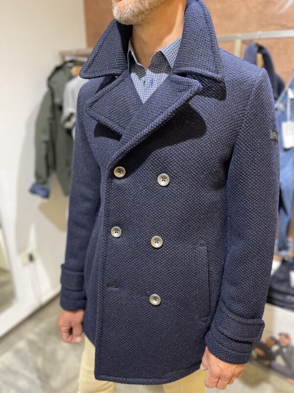 Peacoat uomo doppiopetto blu Distretto