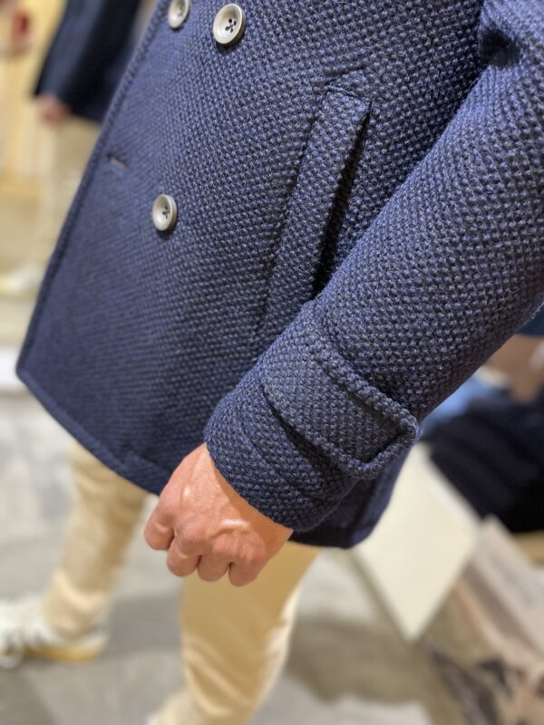 Peacoat uomo doppiopetto blu Distretto - immagine 4