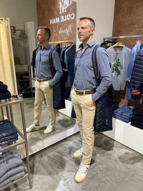 Peacoat uomo doppiopetto blu Distretto - immagine 7