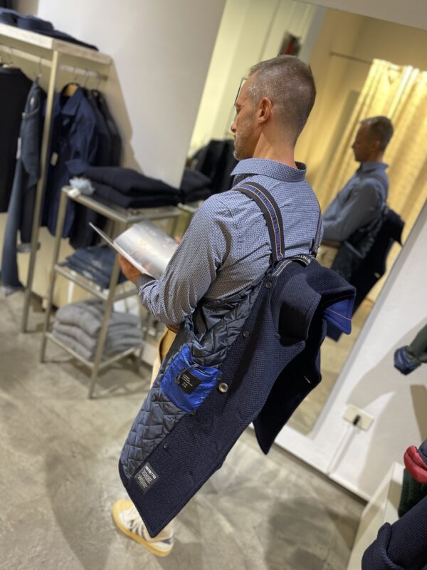 Peacoat uomo doppiopetto blu Distretto - immagine 8