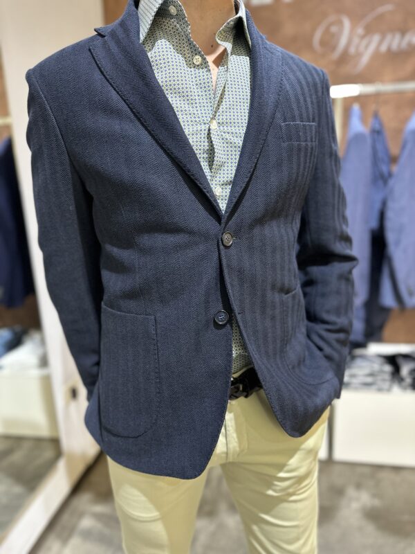 Giacca uomo casual Piero Giachi color blu - immagine 2