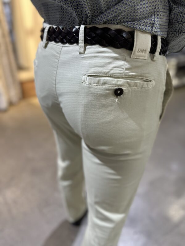 Pantaloni uomo misto cotone EXIGO color verde - immagine 4