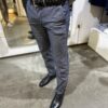 Pantaloni uomo tessuto lavorato in blu EXIGO - immagine 4