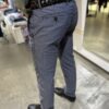 Pantaloni uomo tessuto lavorato in blu EXIGO - immagine 6