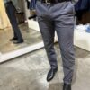 Pantaloni uomo tessuto lavorato in blu EXIGO - immagine 3