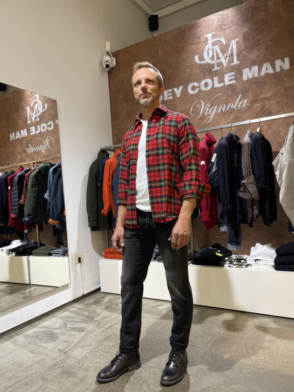 Camicia uomo in cotone flanellato, Di Biasi - immagine 2