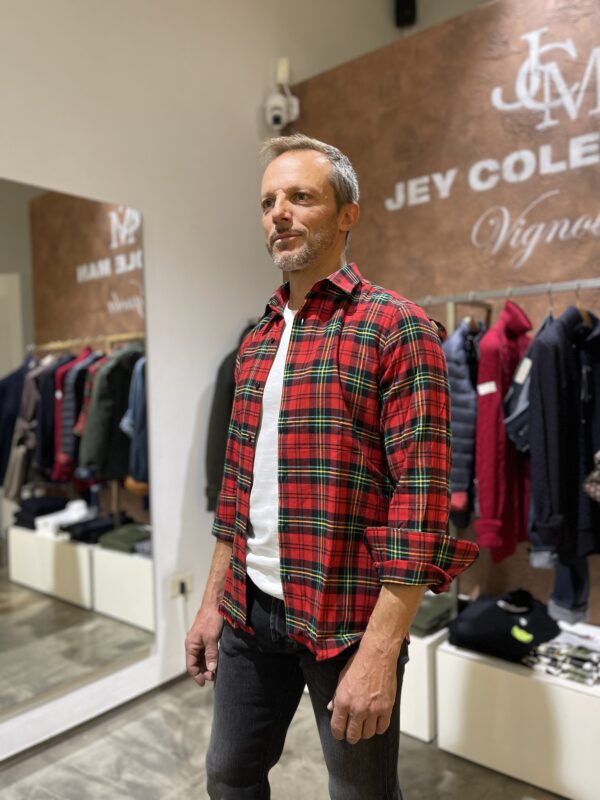 Camicia uomo in cotone flanellato, Di Biasi - immagine 3