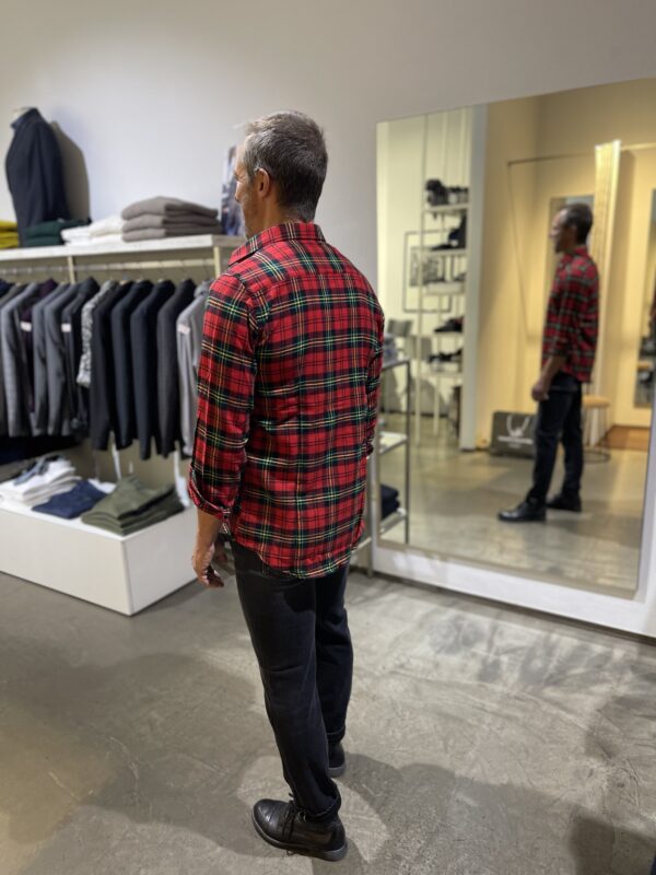 Camicia uomo in cotone flanellato, Di Biasi - immagine 4