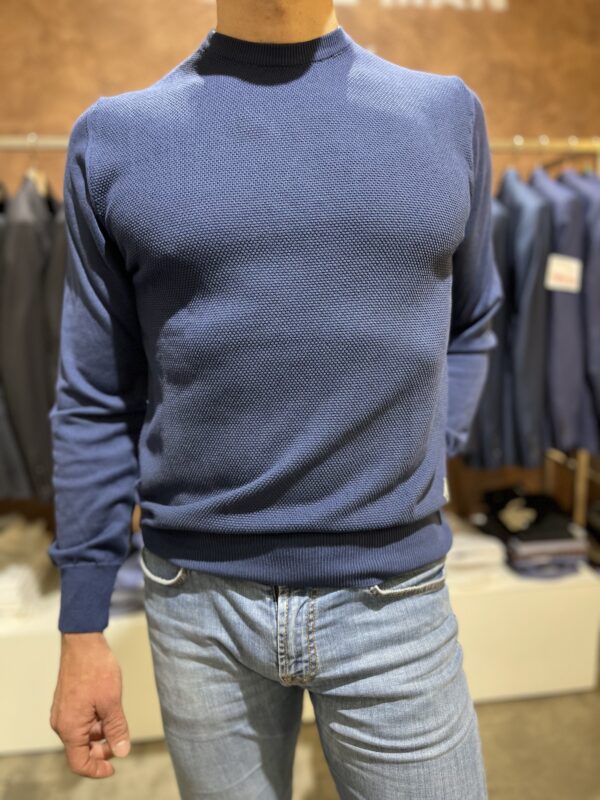 Maglia uomo blu girocollo Roy Roger’s - immagine 3