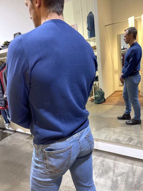 Maglia uomo blu girocollo Roy Roger’s - immagine 4