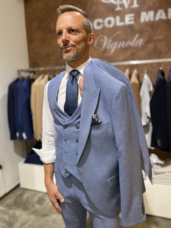 Abito uomo elegante con giacca gilet e pantalone Piero Giachi - immagine 6