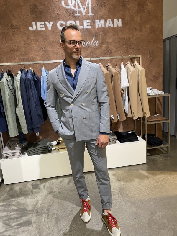Giacca uomo elegante doppiopetto Exibit - immagine 4