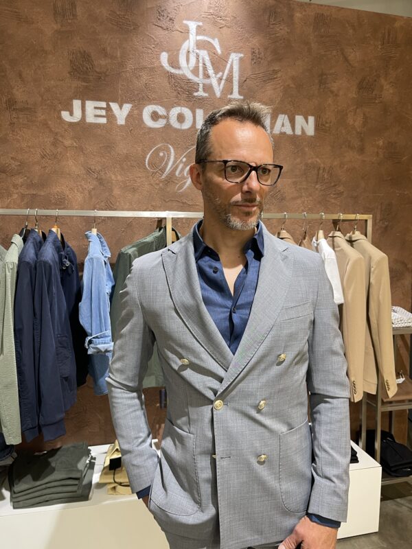 Giacca uomo elegante doppiopetto Exibit - immagine 5