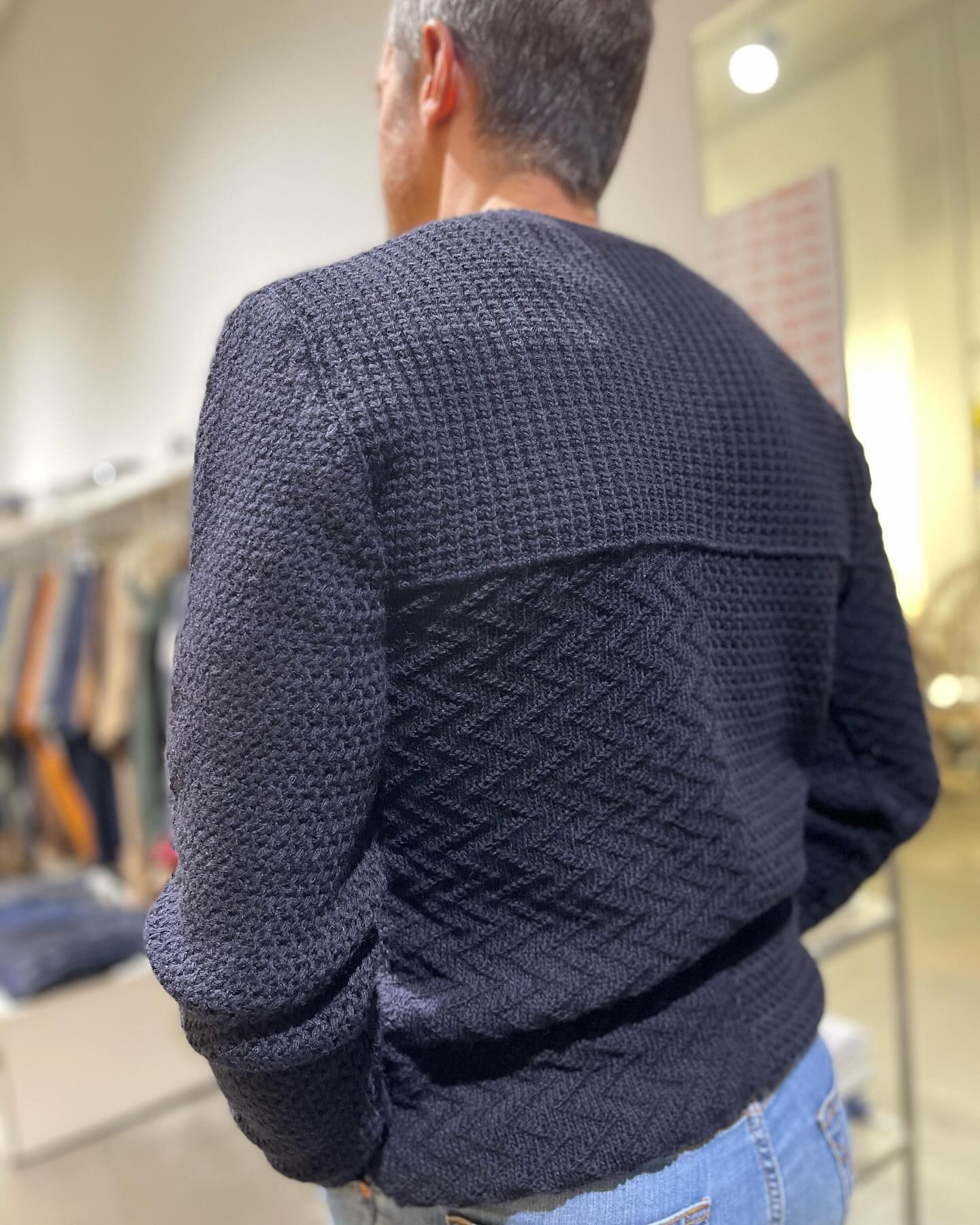 Maglia g Collo blu lavorata  ultime taglie  METÀ PREZZO  Ind